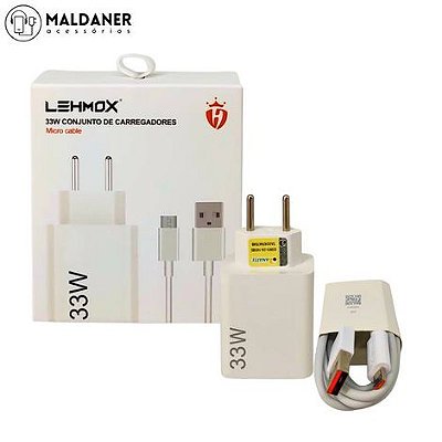 Kit carregador 33w LEHMOX  Micro-USB - LE-405 MICRO