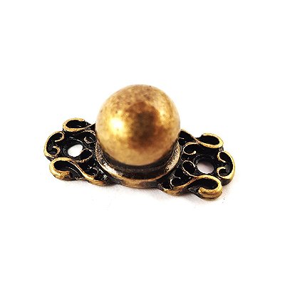Puxador de Metal - Bola - Ref. 5089 - 2,5 cm x 1 cm