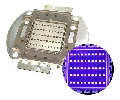Chip LED COB 50W Ultravioleta UV Luz Negra