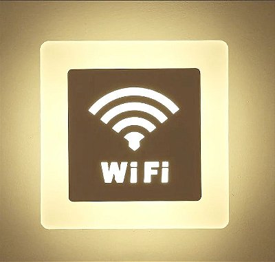 Arandela LED Decorativa Wi-Fi Branco Quente 3500K Bivolt