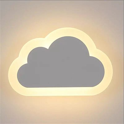 Arandela LED Decorativa Nuvem Branco Quente 3500K Bivolt