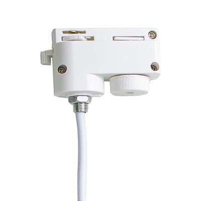 Adaptador de Pendente Trilho Eletrificado Branco Bivolt
