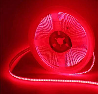 Fita LED COB Vermelha 10W 360 LED’s 12V IP44 5 Metros