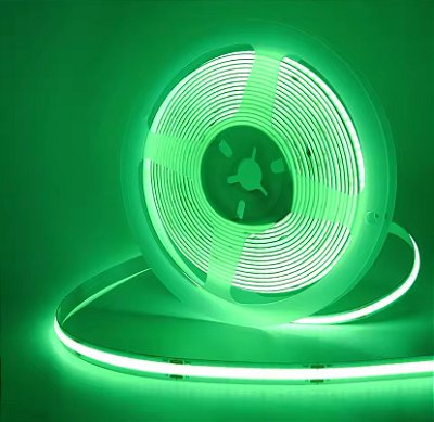 Fita LED COB Verde 15W 480 LED’s 24V IP44 10 Metros