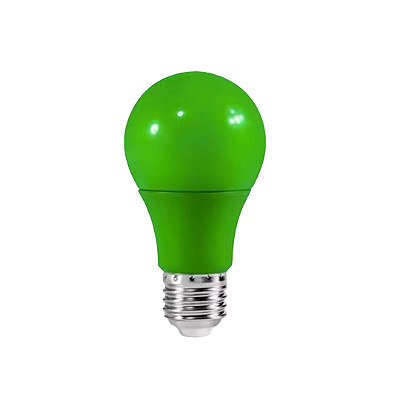 Lâmpada LED 7W Bulbo Color A60 Verde E27 Bivolt