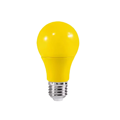 Lâmpada LED 7W Bulbo Color A60 Amarelo E27 Bivolt