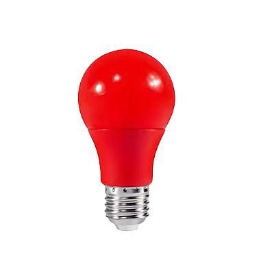 Lâmpada LED 7W Bulbo Color A60 Vermelha E27 Bivolt