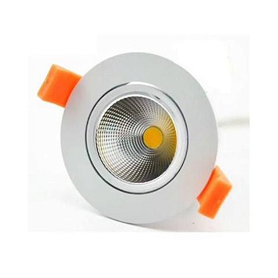 Spot 7W Redondo LED COB Direcional Branco Frio