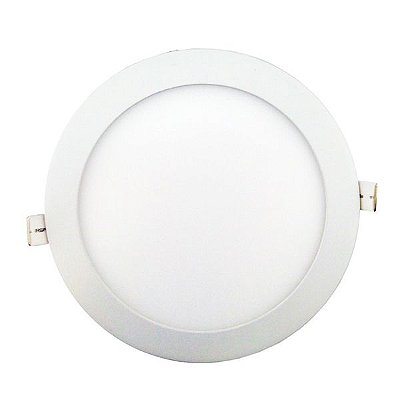 Painel 25W LED Redondo Embutir 6500K Branco Frio