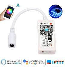 Controle Wi-Fi Fita LED RGB RGBW IOS Android Alexa Google Magic Home 5V-28V