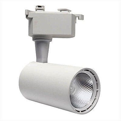 Spot 20W Trilho Eletrificado LED COB BC Branco Quente 3000K Bivolt