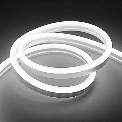 Mangueira Fita LED Neon Flex Branco Frio 127V Metro