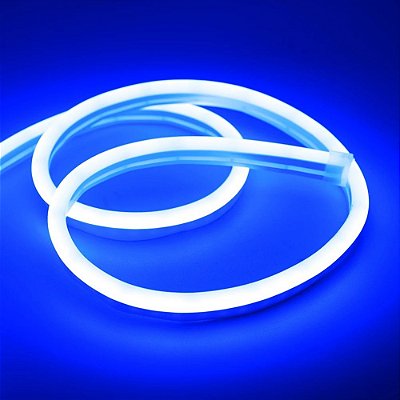 Mangueira Fita LED Neon Flex Azul 127V Metro