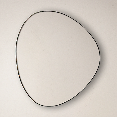 Espelho Orgânico Gávea 85x75 cm Preto