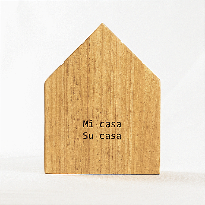 Casinha decorativa de Madeira - Mi casa su casa
