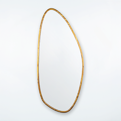 Espelho Orgânico Gávea 160x70 cm em Madeira Maciça Teca