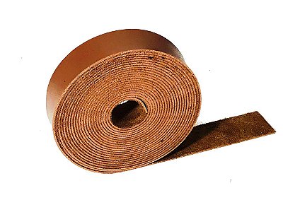 Tira de Couro Sintético caramelo 2 cm 4 metros para uso em Bijuteria Decoração