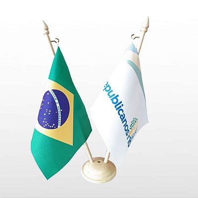 Bandeirinha De Mesa - Brasil e Republicanos