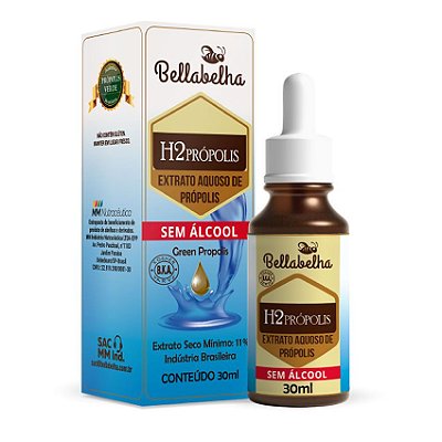 Extrato Aquoso de Própolis 11% Sem Alcool 30ml - Bellabelha