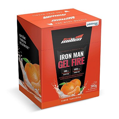 Iron Man Gel Fire 10 saches - New Millen