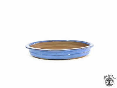 Vaso Oval Literato Azul 26x19,5x5cm