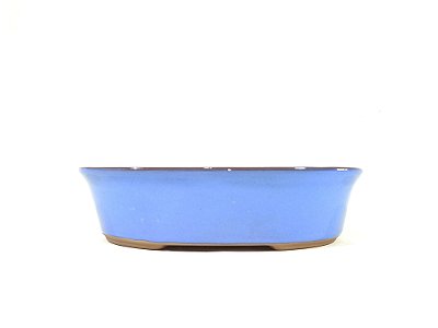 Vaso Oval Azul Literato 25x19x6,2cm