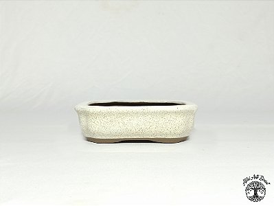 Vaso Retangular Branco Literato  13x9,5x3,5 cm