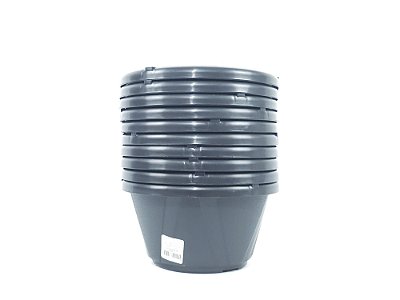 Kit 10 Potes Cuia Nutriplan 1,5 Litros Preto 10x18cm