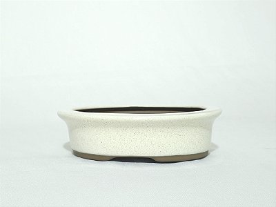 Vaso Bonsai Oval Bege Literato 16,5x12,5x4,5cm