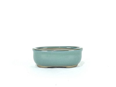 Vaso Bonsai Oval Verde Literato 11,8x9x4,4cm