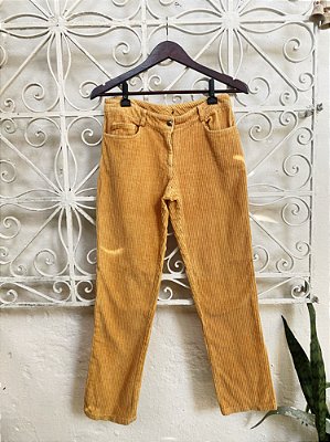 Calça de Veludo Cotelê Nk Store (40)