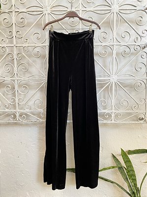 Calça Pantalona de Veludo Loft Style (M)