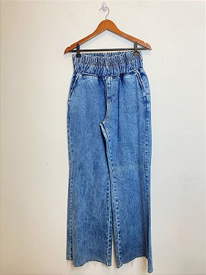 Calça Jeans com Cós de Elastico (40)