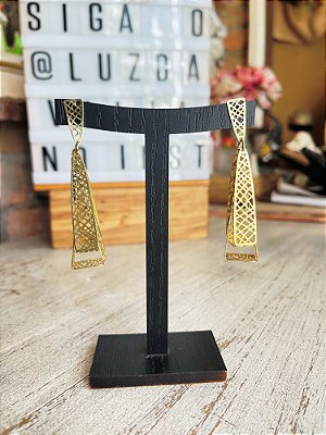 Brinco Dourado Vazado