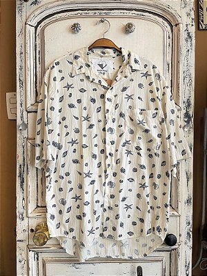 Camisa Vintage Manga Curta Mackenna (M)