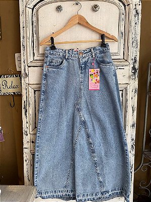 Saia longa Jeans Fruttaly Jeans (40)