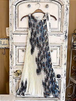 Vestido Curto Plissado Mestre Kim (U)