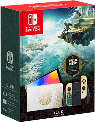 Console Nintendo Switch Oled Edição Especial Zelda 64gb Branco Novo Com Nfe  Entrega Hoje Em Sp