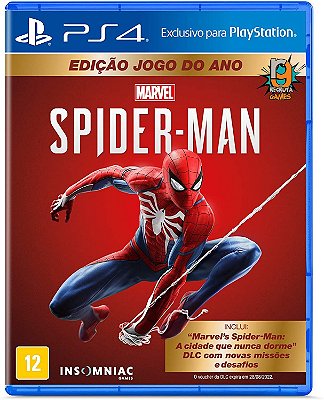 Game Marvel's Spider Man Edicão do ano - PS4