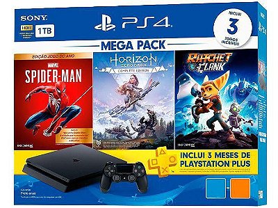 Console PS4 1TB Megapack Family Bundle CUH2215B - Sony