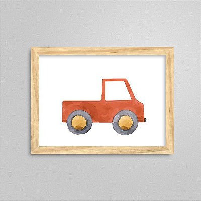 Quadro Quarto de Bebê Carrinhos Modelo 3