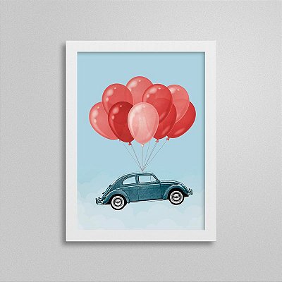 Quadro Se Meu Fusca Voasse