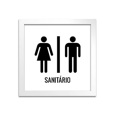 Quadro para sanitário - Branco