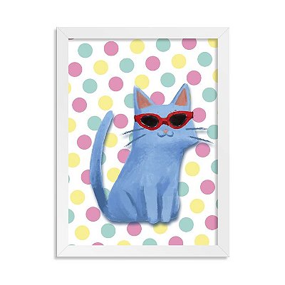 Quadro Polka Cat