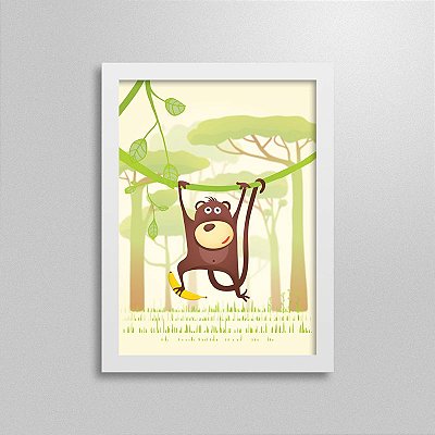 Quadro Safari Macaco