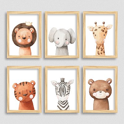 Quadro decorativo Macaco Filhote Fofo Animais Fofos para sala quarto no  Shoptime