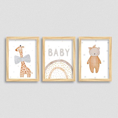 Quadro Infantil Boho - Kit Sonhador