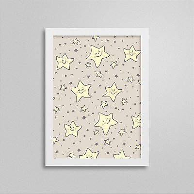 Quadro Infantil Pequena Princesa - Estrelas