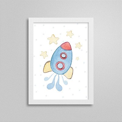 Quadro decorativo Sweet Baby Boy - Nave Espacial