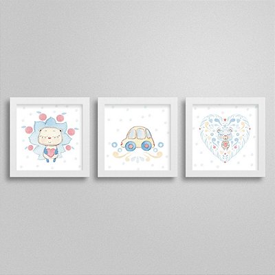 Quadros decorativos Sweet Baby Boy - Kit 1